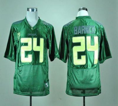 Jerseys Factory Cheap Ducks #24 Kenjon Barner Green With PAC-12