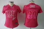 Jerseys Factory Cheap Giants #80 Victor Cruz Pink 2011 Women's F