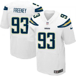 Jerseys Factory Cheap Nike Chargers #93 Dwight Freeney White Men