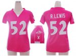 Jerseys Factory Cheap Nike Ravens #52 Ray Lewis Pink Draft Him N