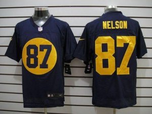 Jerseys Factory Cheap Nike Packers #87 Jordy Nelson Navy Blue Al