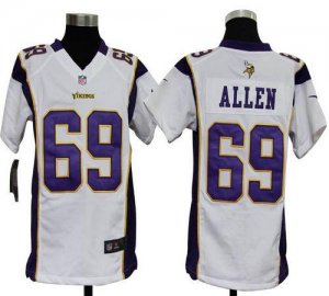 Jerseys Factory Cheap Nike Vikings #69 Jared Allen White Youth E