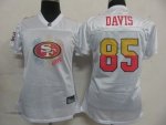 Jerseys Factory Cheap 49ers #85 Vernon Davis White 2011 Women's