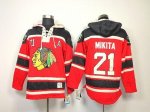 Jerseys Factory Cheap Blackhawks #21 Stan Mikita Red Sawyer Hood
