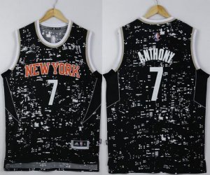 Jerseys Factory Cheap Knicks #7 Carmelo Anthony Black City Light