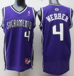 Jerseys Factory Cheap Nike Kings #4 Chris Webber Purple Throwbac