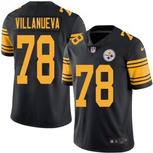 Jerseys Factory Cheap Nike Steelers #78 Alejandro Villanueva Bla