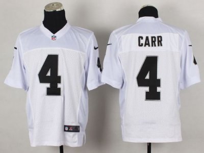 Jerseys Factory Cheap Nike Raiders #4 Derek Carr White Men's Sti