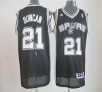 Jerseys Factory Cheap Revolution 30 Spurs #21 Tim Duncan Black S