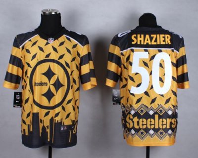 Jerseys Factory Cheap Nike Steelers #50 Ryan Shazier Gold Men's
