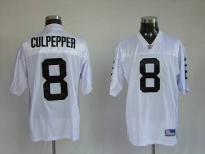 Jerseys Factory Cheap Raiders Daunte Culpepper #8 Stitched White