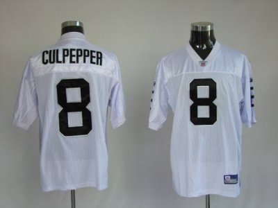 Jerseys Factory Cheap Raiders Daunte Culpepper #8 Stitched White
