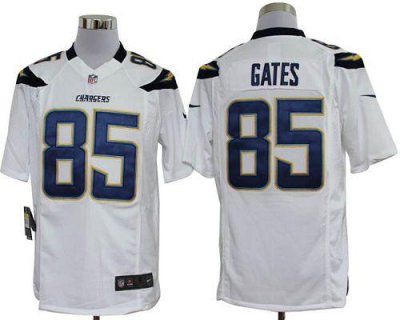 Jerseys Factory Cheap Nike Chargers #85 Antonio Gates White Men'