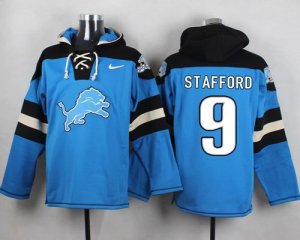 Jerseys Factory Cheap Nike Lions #9 Matthew Stafford Blue Player