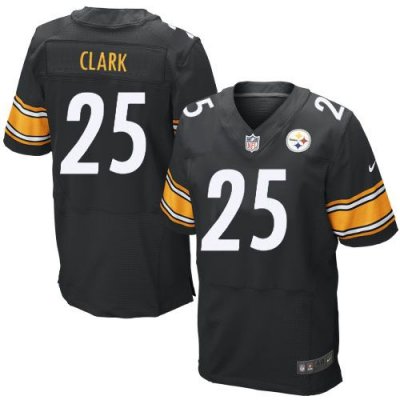 Jerseys Factory Cheap Nike Steelers #25 Ryan Clark Black Team Co