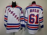 Jerseys Factory Cheap Rangers #61 Rick Nash White Road Embroider