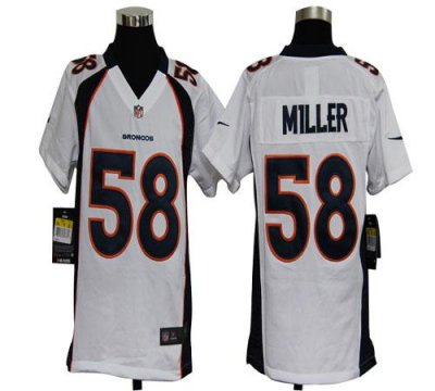 Jerseys Factory Cheap Nike Broncos #58 Von Miller White Youth Em