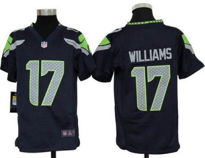 Jerseys Factory Cheap Nike Seahawks #17 Mike Williams Steel Blue