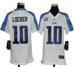 Jerseys Factory Cheap Nike Titans #10 Jake Locker White With C P
