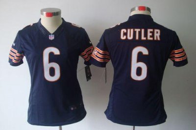 Jerseys Factory Cheap Nike Bears #6 Jay Cutler Navy Blue Team Co