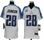Jerseys Factory Cheap Nike Titans #28 Chris Johnson White With C