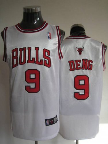 Jerseys Factory Cheap Bulls #9 Luol Deng Embroidered White NBA J