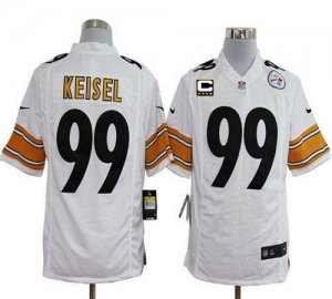 Jerseys Factory Cheap Nike Steelers #99 Brett Keisel White With