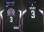 Jerseys Factory Cheap Clippers #3 Chris Paul Black Alternate Sti