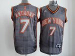 Jerseys Factory Cheap Knicks #7 Carmelo Anthony Black Rhythm Fas