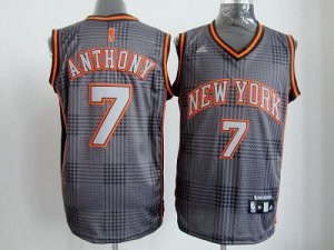 Jerseys Factory Cheap Knicks #7 Carmelo Anthony Black Rhythm Fas