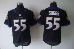 Jerseys Factory Cheap Nike Ravens #55 Terrell Suggs Black Altern