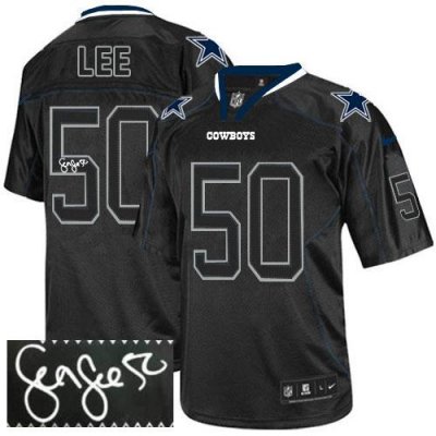 Jerseys Factory Cheap Nike Cowboys #50 Sean Lee Lights Out Black