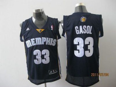 Jerseys Factory Cheap Grizzlies #33 Marc Gasol Revolution 30 Dar