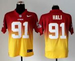Jerseys Factory Cheap Nike Chiefs #91 Tamba Hali Red/Gold Men's