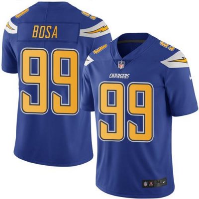 Jerseys Factory Cheap Nike Chargers #99 Joey Bosa Electric Blue