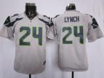 Jerseys Factory Cheap Nike Seahawks #24 Marshawn Lynch Grey Alte