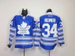 Jerseys Factory Cheap Maple Leafs #34 James Reimer Blue 2014 Win