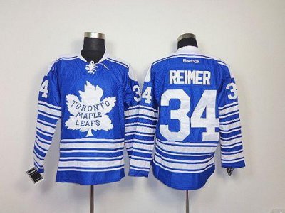Jerseys Factory Cheap Maple Leafs #34 James Reimer Blue 2014 Win