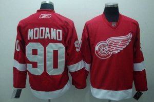 Jerseys Factory Cheap Red Wings #90 Modano Embroidered Red NHL J