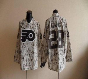 Jerseys Factory Cheap Flyers #28 Claude Giroux Camouflage Embroi