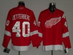 Jerseys Factory Cheap Red Wings #40 Henrik Zetterberg Embroidere