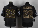 Jerseys Factory Cheap Nike Cowboys #22 Emmitt Smith Black Gold N