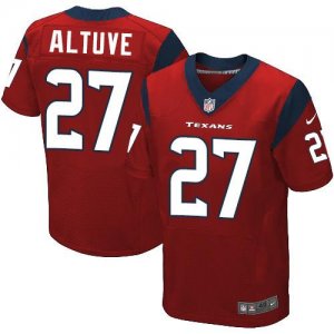 Jerseys Factory Cheap Nike Texans #27 Jose Altuve Red Alternate