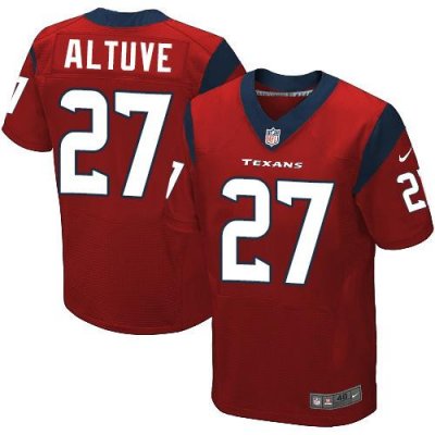 Jerseys Factory Cheap Nike Texans #27 Jose Altuve Red Alternate