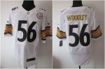 Jerseys Factory Cheap Nike Steelers #56 LaMarr Woodley White Men