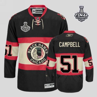 Jerseys Factory Cheap Blackhawks #51 Brian Campbell Embroidered