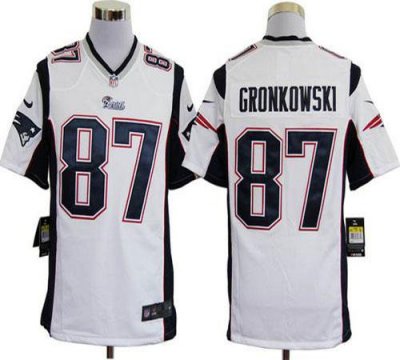 Jerseys Factory Cheap Nike Patriots #87 Rob Gronkowski White Men