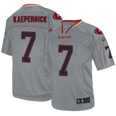 Jerseys Factory Cheap Nike 49ers #7 Colin Kaepernick Lights Out