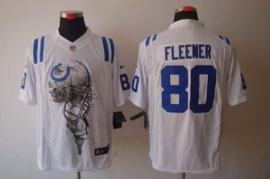 Jerseys Factory Cheap Nike Colts #80 Coby Fleener White Men's Em