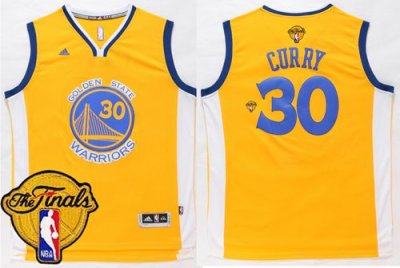 Jerseys Factory Cheap Warriors #30 Stephen Curry Gold The Finals